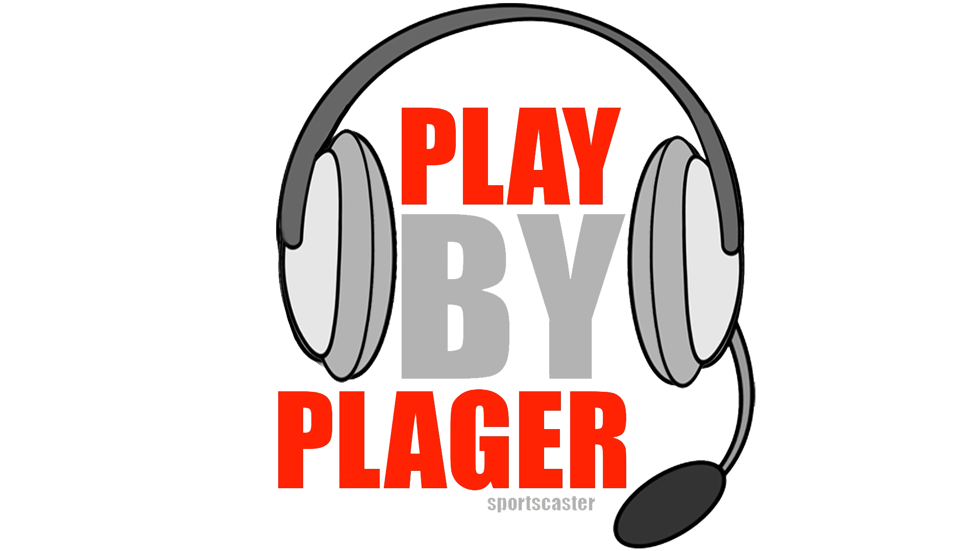 Logo with headset and bold text 'PLAY BY PLAGER'.